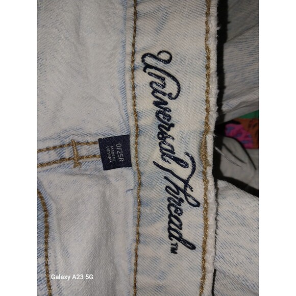 Women’s Universal Thread Stonewashed Blue Jeans Vintage Straight Size 0/25R - Picture 5 of 7